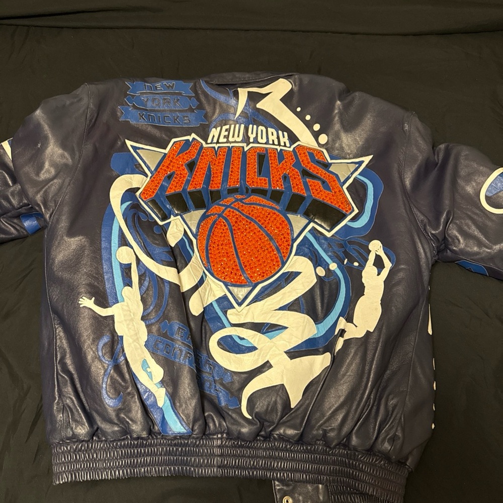 New York Knicks Blue Bomber Jacket